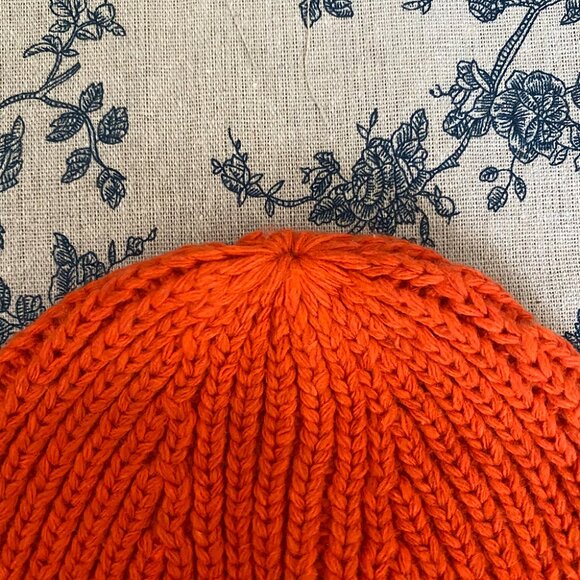 Acne Orange Embroidered Logo Expression Bowler Hat - Picture 6 of 6